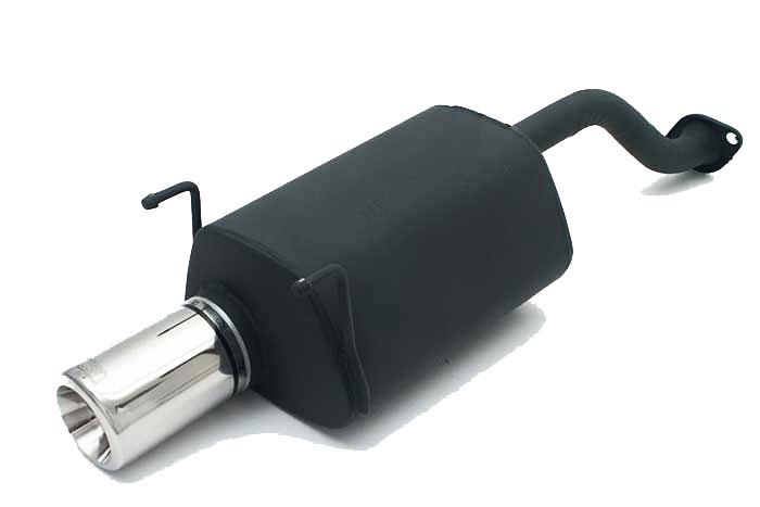 Ulter Sport, Einddemper, Staal, Enkel Rond 80mm, Honda, CIVIC VI, 1.4 66kW, 1.5 84kW, 1.6 77/92kW, 96-01, SEDAN, COUPE EJ6, Past op originele middendemper/katalysator
