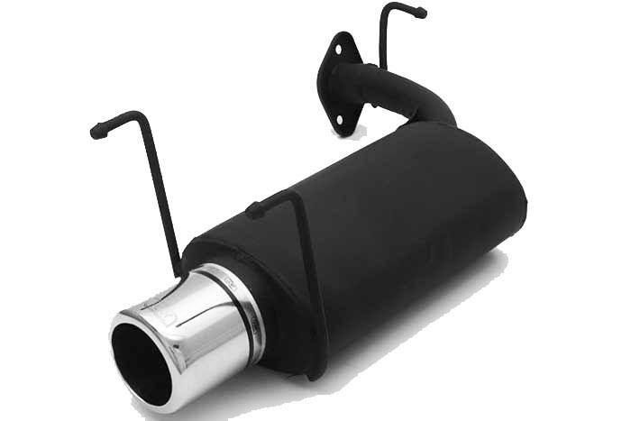 Ulter Sport, Einddemper, Staal, Enkel Rond 100mm, Toyota, COROLLA, 1.3 16V 55/65kW, 1.6 16V 84kW, 05/92-04/97, HATCHBACK, Past op originele middendemper/katalysator