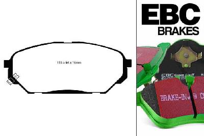 DP61813, Hyundai iX55, 3.0 TD 2008-2009, EBC Greenstuff remblokken set vooras, Voor modellen met een remschijf diameter 321mm