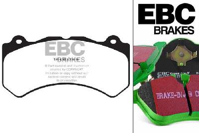 DP61853, Jeep Grand Cherokee, 6.4 2011-, EBC Greenstuff remblokken set vooras, Voor modellen met Brembo remklauwen aan de vooras, Voor modellen met een remschijf diameter 380mm