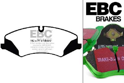 DP62123, Landrover Discovery 5, 3.0 TD 258 PK 2017-, EBC Greenstuff remblokken set vooras, Voor modellen met een remschijf diameter 360mm