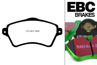 DP61352, Landrover Freelander, 2.5 2000-2006, EBC Greenstuff remblokken set vooras, Voor modellen met TRW remklauwen aan de vooras, Voor modellen met een remschijf diameter 277mm