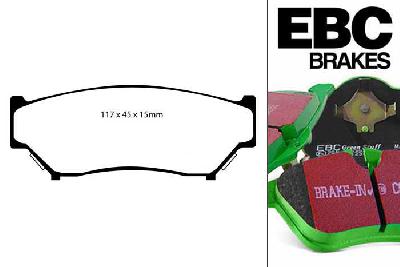 DP6979, Suzuki Grand Vitara, 2.0 (T52) (3 Door) 1999-2006, EBC Greenstuff remblokken set vooras, Voor modellen met een remschijf diameter 285mm