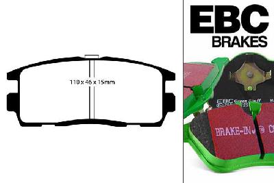 DP61797, Chevrolet Captiva, 2.2 TD 2011-, EBC Greenstuff remblokken set achteras, Voor modellen met remschijf diameter van 303mm aan de achteras