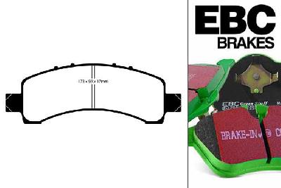 DP61667, Chevrolet Tahoe 2WD 2002-2006, EBC Greenstuff remblokken set achteras, Voor modellen met remschijf diameter van 330mm aan de achteras