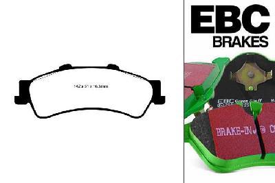 DP61630, Chevrolet Tahoe 4WD 2000-2002, EBC Greenstuff remblokken set achteras, Voor modellen met remschijf diameter van 325mm aan de achteras