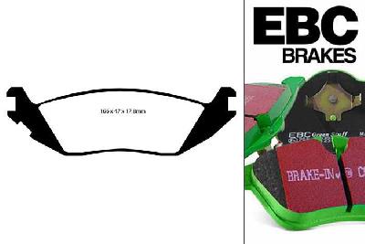 DP61639, Dodge Durango, 4.7 2003-2006, EBC Greenstuff remblokken set achteras, Voor modellen met remschijf diameter van 318mm aan de achteras