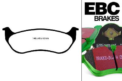 DP61673, Jeep Wrangler, 4.0 2001-2006, EBC Greenstuff remblokken set achteras