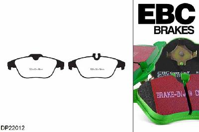 DP22012, Mercedes GLK-Class (X204), GLK200 (2.0) 184 PK 2013-, EBC Greenstuff remblokken set achteras, Voor modellen met remschijf diameter van 300mm aan de achteras