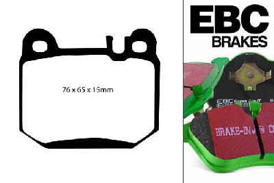 DP61395, Mercedes M-Class (W163), ML230 (2.3) 2000-2005, EBC Greenstuff remblokken set achteras, Voor modellen met remschijf diameter van 331mm aan de achteras