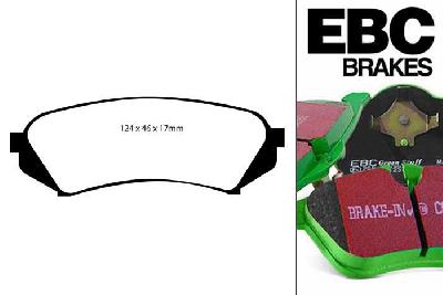 DP61282, Toyota Landcruiser, 4.2 TD (HDJ100) 2003-2008, EBC Greenstuff remblokken set achteras, Voor modellen met remschijf diameter van 330mm aan de achteras
