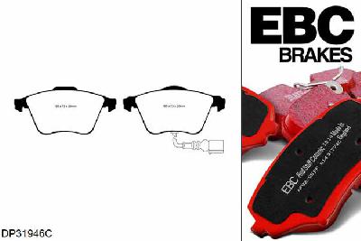 DP31946C, Audi TTS quattro (8J), 2.0 Turbo 272 PK 2008-2014, EBC Redstuff remblokken set vooras, Voor modellen met ATE remklauwen aan de vooras, Voor modellen met een remschijf diameter 340mm