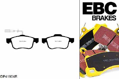 DP41904R, Alfa Romeo 159, 2.2 185 PK 2005-2006, EBC Yellowstuff remblokken set vooras, Voor modellen met ATE remklauwen aan de vooras, Voor modellen met een remschijf diameter 305mm