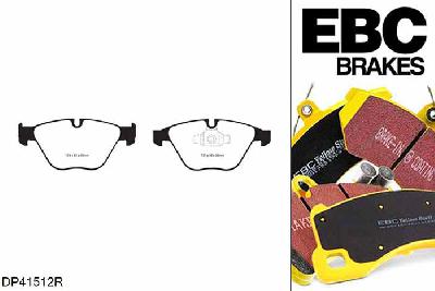 DP41512R, BMW X1, 2.0 Twin TD (25d) 215 PK 2012-2015, EBC Yellowstuff remblokken set vooras, Voor modellen met ATE remklauwen aan de vooras, Voor modellen met een remschijf diameter 330mm