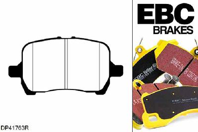 DP41763R, Chevrolet HHR, 2.0 Supercharged 2008-2011, EBC Yellowstuff remblokken set vooras, Voor modellen met een remschijf diameter 296mm