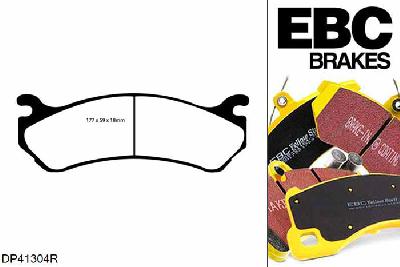 DP41304R, Chevrolet Tahoe 2WD 2000-2002, EBC Yellowstuff remblokken set vooras, Voor modellen met een remschijf diameter 305mm