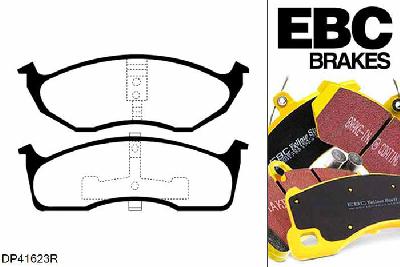 DP41623R, Chrysler 300M, 3.5 252 PK 1998-2004, EBC Yellowstuff remblokken set vooras, Voor modellen met een remschijf diameter 297mm