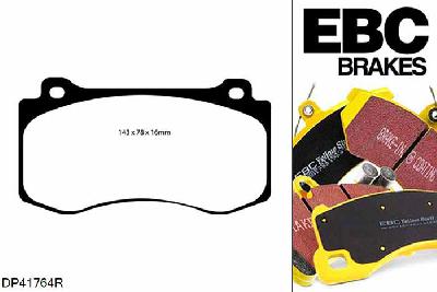 DP41764R, Dodge Magnum, 6.1 2005-2008, EBC Yellowstuff remblokken set vooras, Voor modellen met Brembo remklauwen aan de vooras, Voor modellen met een remschijf diameter 360mm