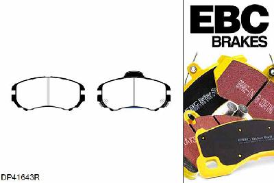DP41643R, Hyundai Sonata, 2.0 2002-2005, EBC Yellowstuff remblokken set vooras, Voor modellen met een remschijf diameter 280mm