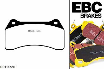 DP41462R, Jaguar S-Type, 4.2 R Supercharged 390 PK 2002-2006, EBC Yellowstuff remblokken set vooras, Voor modellen met Brembo remklauwen aan de vooras, Voor modellen met een remschijf diameter 365mm