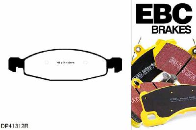 DP41312R, Jeep Grand Cherokee, 4.0 1999-2005, EBC Yellowstuff remblokken set vooras, Voor modellen met ATE remklauwen aan de vooras, Voor modellen met een remschijf diameter 305mm