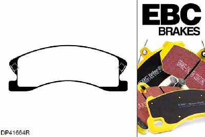 DP41664R, Jeep Grand Cherokee, 4.7 1999-2005, EBC Yellowstuff remblokken set vooras, Voor modellen met een remschijf diameter 305mm