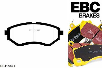 DP41583R, Subaru Tribeca, 3.0 2005-2008, EBC Yellowstuff remblokken set vooras, Voor modellen met een remschijf diameter 316mm