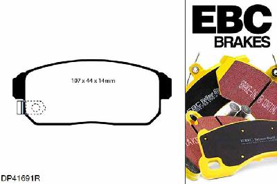 DP41691R, Suzuki Ignis, 1.5 Ignis, EBC Yellowstuff remblokken set achteras