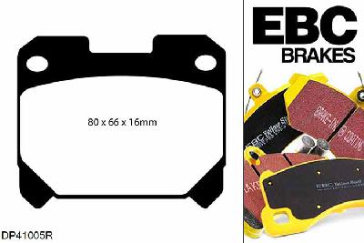 DP41005R, Toyota Celica, 2.0 Turbo GT4 (ST205) Celica, EBC Yellowstuff remblokken set achteras, Voor modellen met remschijf diameter van 315mm aan de achteras