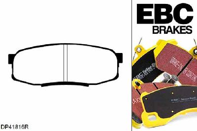 DP41816R, Toyota Landcruiser, 4.6 (URJ202) Landcruiser, EBC Yellowstuff remblokken set achteras, Voor modellen met remschijf diameter van 345mm aan de achteras