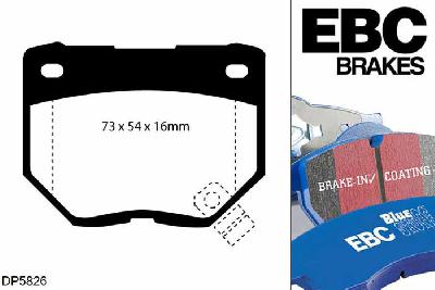 DP5826NDX, Subaru Impreza, 2.2 Turbo (22B) 1998-2000, EBC Bluestuff remblokken set achteras