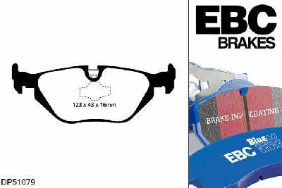 DP51079NDX, VW  MF 25, 2.5 1993-2000, EBC Bluestuff remblokken set achteras