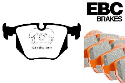 DP91118, BMW X5, 4.8 (E53) 2004-2007, EBC Orangestuff remblokken set achteras, Voor modellen met ATE remklauwen aan de achteras, Voor modellen met remschijf diameter van 324mm aan de achteras