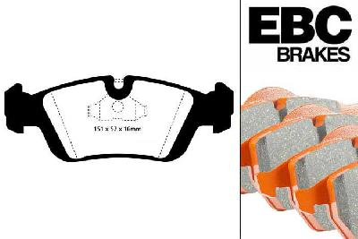 DP9914, BMW 3 Series (E36), 323 i (2.5) 1995-1999, EBC Orangestuff remblokken set vooras, Voor modellen met ATE remklauwen aan de vooras, Voor modellen met een remschijf diameter 286mm