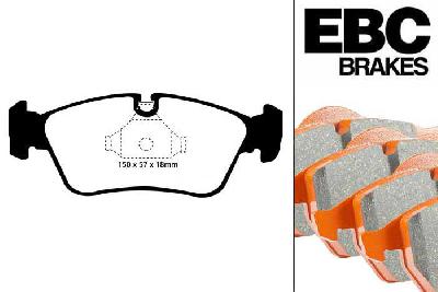 DP91211, BMW 3 Series X (4WD) (E46), 325IX (2.5) 2001-2007, EBC Orangestuff remblokken set vooras, Voor modellen met ATE remklauwen aan de vooras, Voor modellen met een remschijf diameter 300mm