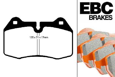 DP91032, BMW 7 Series (E38), 728 (2.8) 1995-2001, EBC Orangestuff remblokken set vooras, Voor modellen met Brembo remklauwen aan de vooras, Voor modellen met een remschijf diameter 316mm