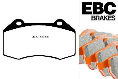DP91539, Chevrolet HHR, 2.0 Supercharged 2008-2011, EBC Orangestuff remblokken set vooras, Voor modellen met Brembo remklauwen aan de vooras, Voor modellen met een remschijf diameter 316mm