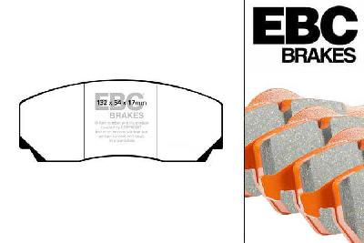 DP9002, Opel Omega (Lotus), 3.6 Twin Turbo 377 PK 1990-1994, EBC Orangestuff remblokken set vooras, Voor modellen met AP remklauwen aan de vooras, Voor modellen met een remschijf diameter 328mm