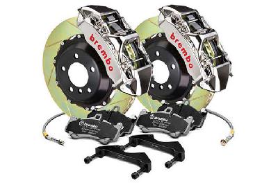 Brembo Big Brake Kit GT-R, 380x34mm 2-Piece rotor Slotted, 6 piston caliper, Brembo N Caliper, Audi, A6 3.0T Front (with OE Disc 356mm/330mm) (C7), 2012-