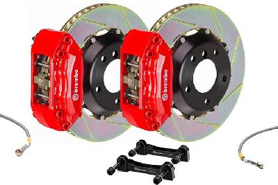 Brembo Big Brake Kit Red, 328x28mm 2-piece  rotor Slotted, 4 piston caliper, Brembo A Caliper, Audi, Audi A1 Front (excluding 1.2 66kW and Quattro), 2010-