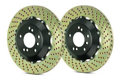 Brembo Big Brake Kit, 380x34mm 2-Piece rotor Drilled, Brembo N/A Caliper, Audi S/RS, RS4 Front (B7), 2006-2008