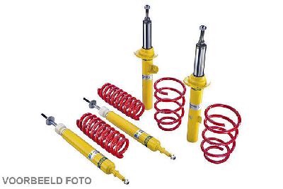 Eibach B12 Sportline Kit, VW GOLF PLUS (5M1, 521) 1.6, 1.6 TDI, 1.9 TDI, 2.0 FSI, 2.0 TDI 05/2005 -, Max vooraslast 1130 kg, Verlaging vooras ca 45-50 mm, Verlaging achteras ca 30-35 mm, 55mm veerpootdiameter,