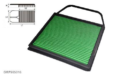 GRP965016, Green vervangingsluchtfilter paneel, BMW, SERIE 1 (E82), M COUPE, 340 pk, 04/2011-06/2012