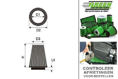 GRG591011, Green vervangingsluchtfilter rond, BMW, SERIE 3 (E46), 316 i, 115 pk, 2002-2005