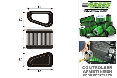 GRG491615, Green vervangingsluchtfilter rond, BMW, SERIE 3 (E90,E91,E92,E93), M3 V8 4.0, 420 pk, 2008-