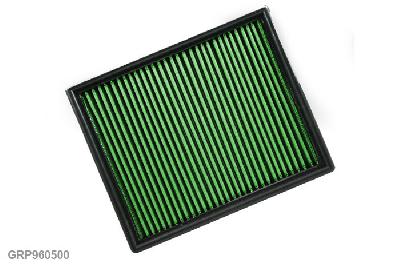 GRP960500, Green vervangingsluchtfilter paneel, Seat, Exeo, 2.0 TDI, 120 pk, 2009-