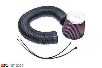57-0299, K&N 57i Kit, VW Golf III, 1.4, 60PK, 1991-1995, spi standaard met paneelfilter
