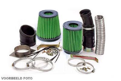 GRP085BC, Green Bi-cone intake kit, Fiat Punto I, 1,4L GT TURBO, 136HP, Motorcode 176 A4 000, 1994-2000