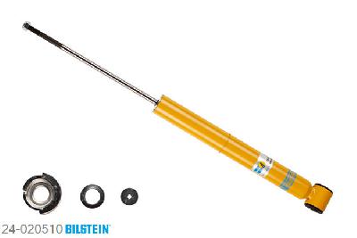24-020510, Bilstein B6  Sport Schokdemper achteras, Audi 80 (89, 89Q, 8A, B3), "1.4,  1.6,  1.6 D,  1.6 TD,  1.8,  1.8 E,1.8 S,  1.9 D,  2.0,  2.0 E,  2.0 E 16V", 06/1986-09/1991, with standard chassis / Front axle strutdiameter 50 mm, Standaard lengte, geschikt voor gebruik met verlagingsveren tot -40mm