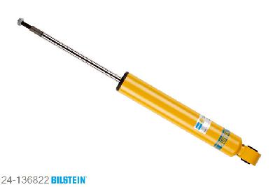 24-136822, Bilstein B6  Sport Schokdemper achteras, Audi TT (8J3), "1.8 TFSI,  2.0 quattro,  2.0 TDI quattro,2.0 TFSI,  2.0 TFSI quattro,3.2 V6 quattro", 03/2007-, without Magnetic Ride, Standaard lengte, geschikt voor gebruik met verlagingsveren tot -40mm